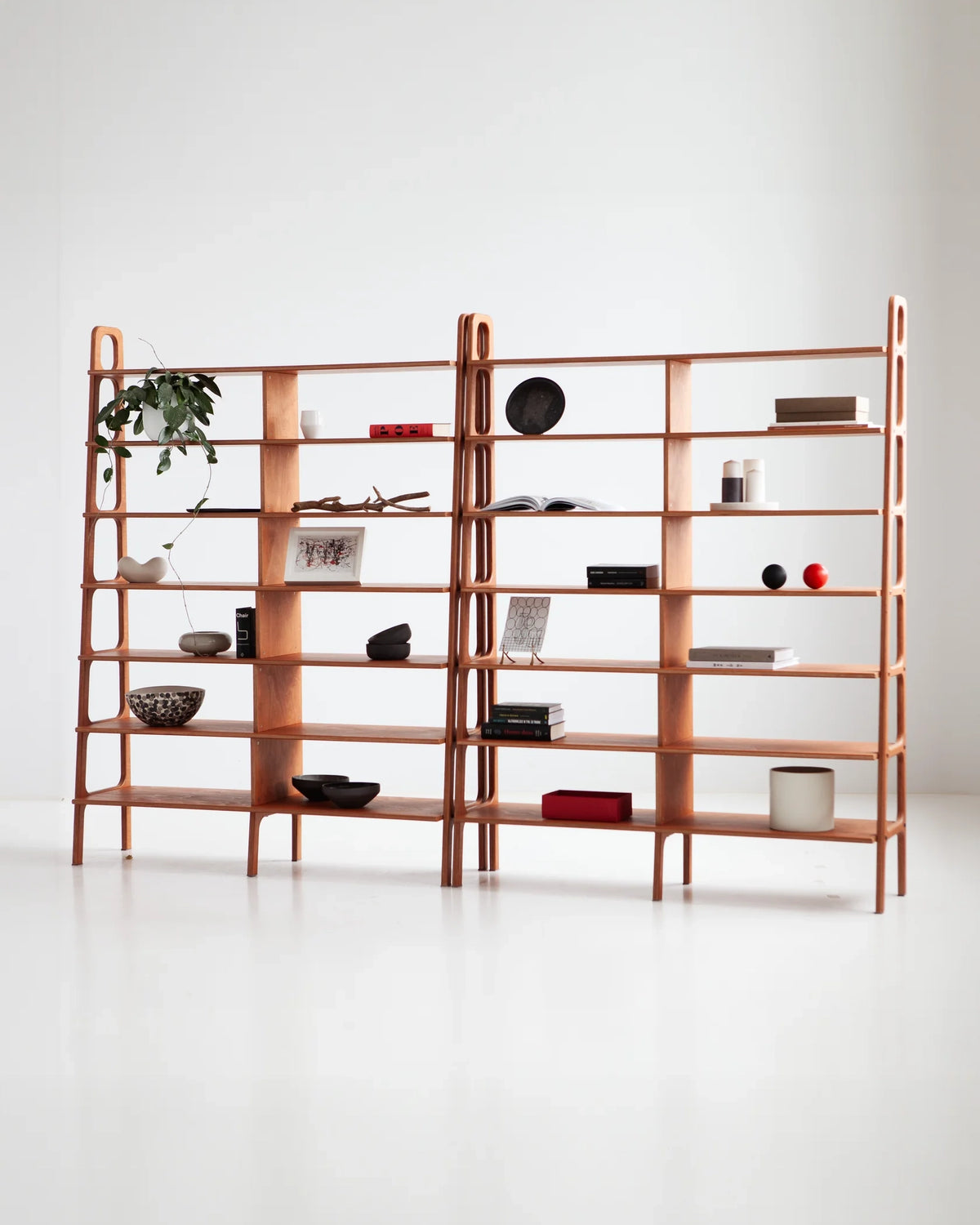 Double Library Wall Unit · 143 cm