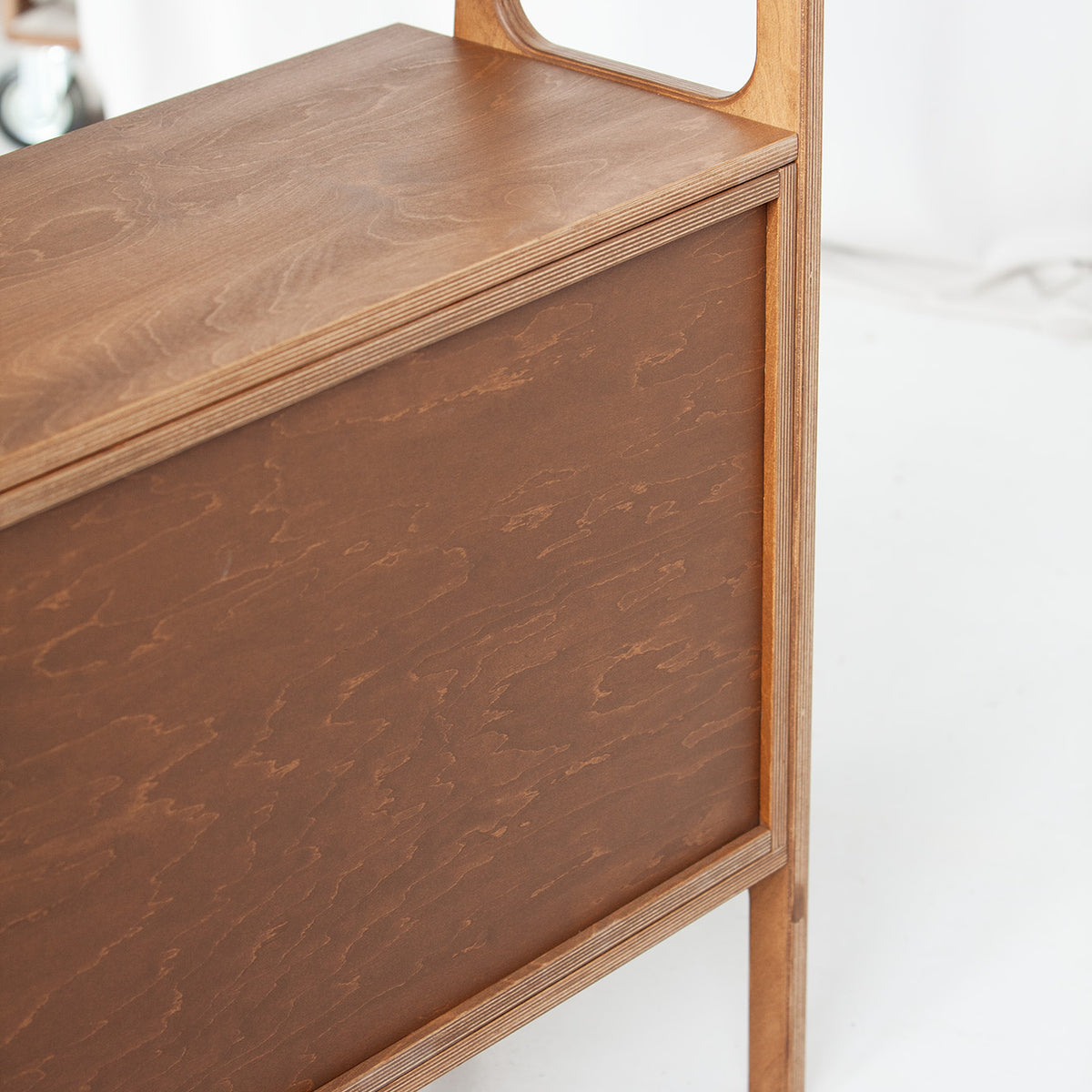 Bookcase Maxi W74 with two cabinets WALNUT