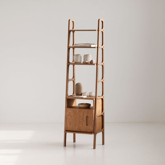 Bookcase Maxi with cabinet open