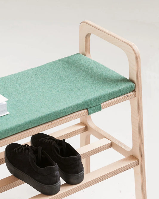 Long Entryway Bench with Cushion · 120–150 cm