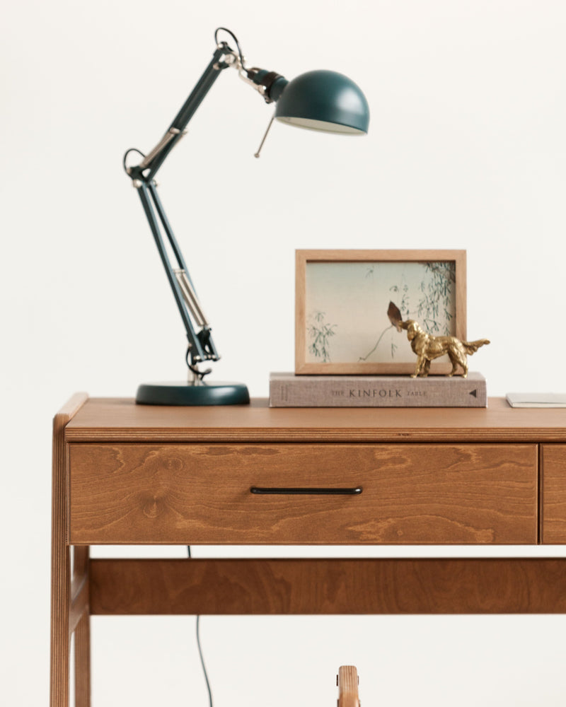Mid-Century Office Desk with Drawers · 65 cm