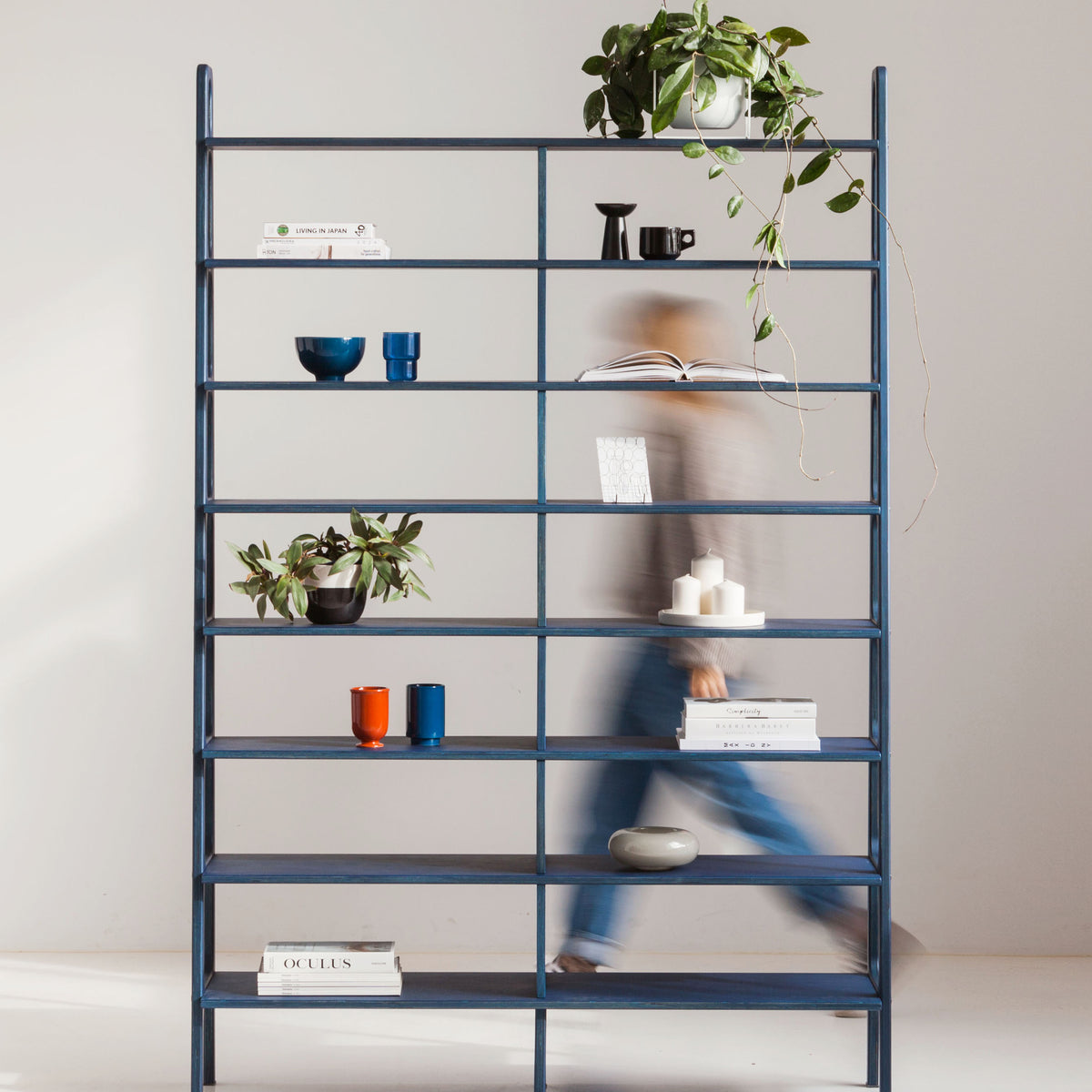 Bookcase Double Maxi Plus with 8 shelves