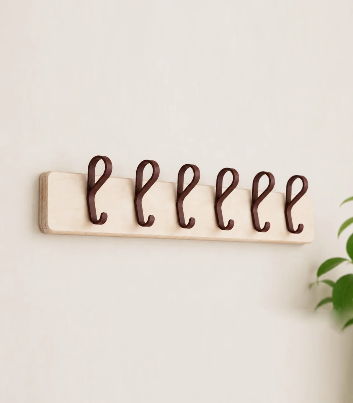Wall Coat Rack · 100 cm · Loop Hooks