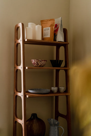 Walnut-mid-century-modern-bookcase-with-cabinet