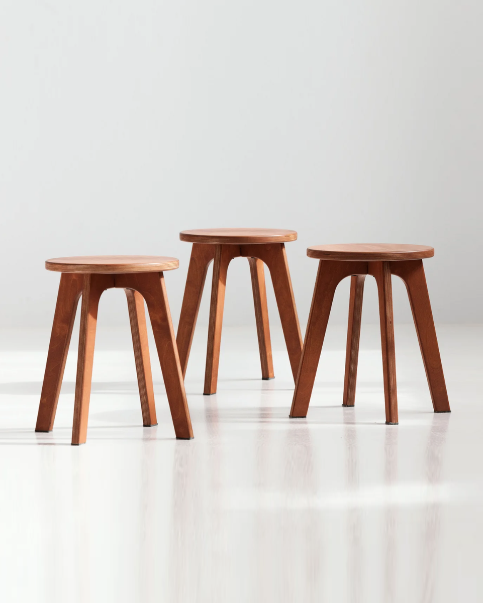 Sgabello mid-century · tondo