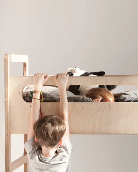 Mid-Century Bunk Bed · 200 × 72 cm