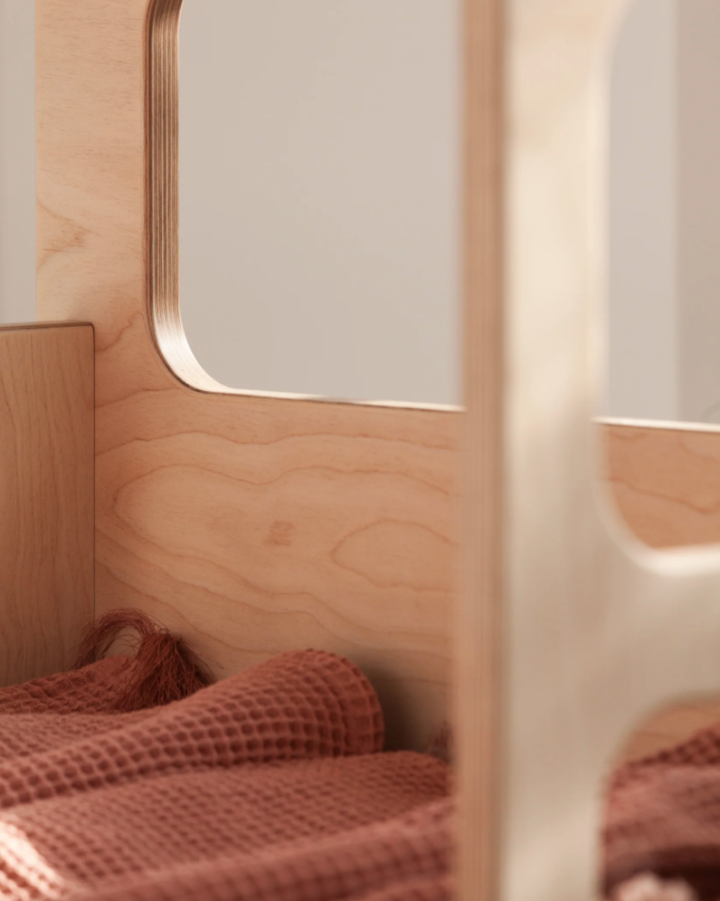 Mid-Century Bunk Bed · 200 × 72 cm