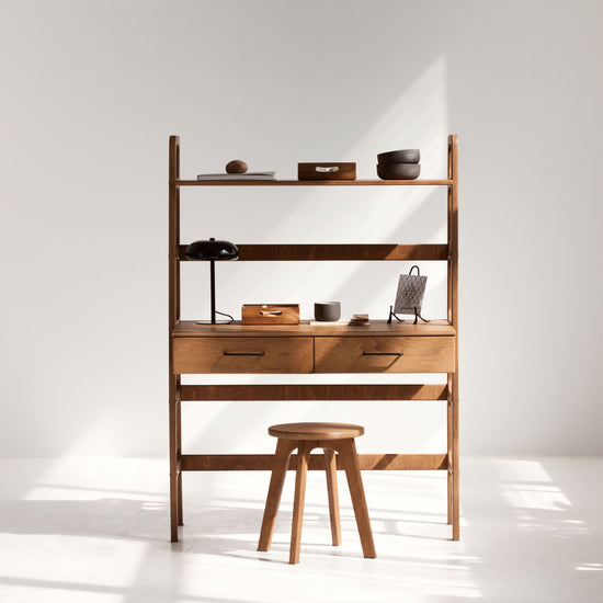 bookcase-desk-walnut-with-drawers-high-desk