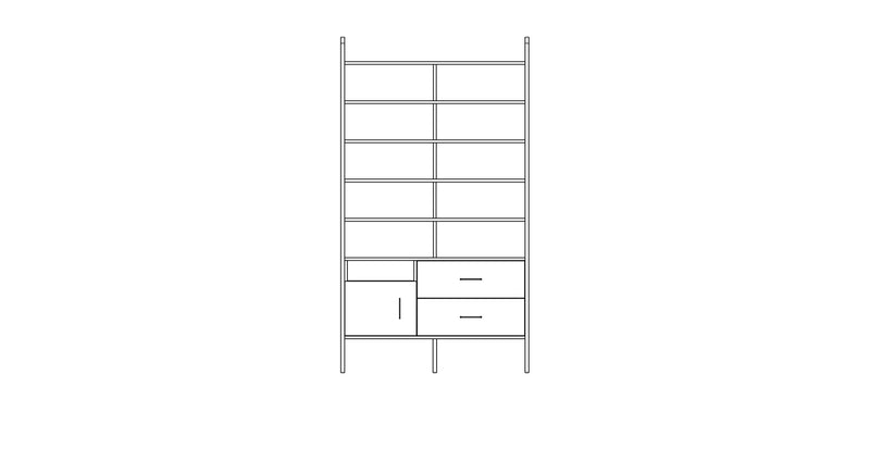 Bücherregal Maxi W120 II 