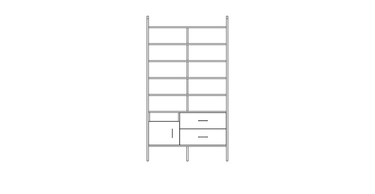 Bookcase Maxi W120 II