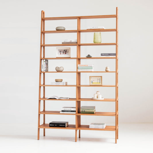 Bookcase Double Maxi Plus with 9 shelves