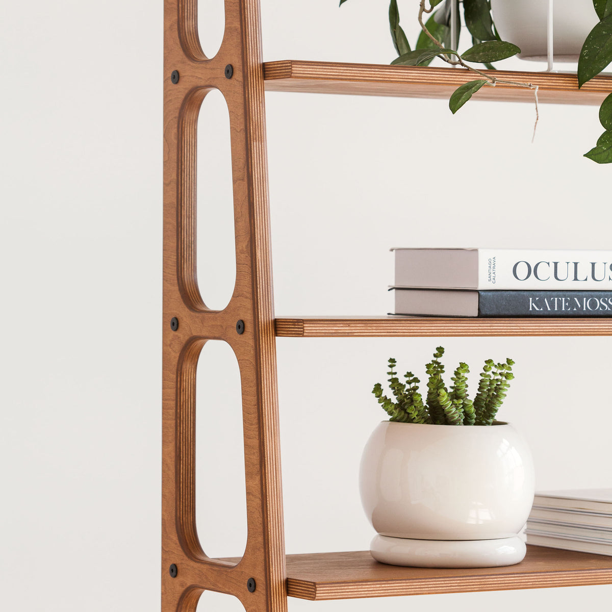Bookcase Double Maxi Plus with 8 shelves