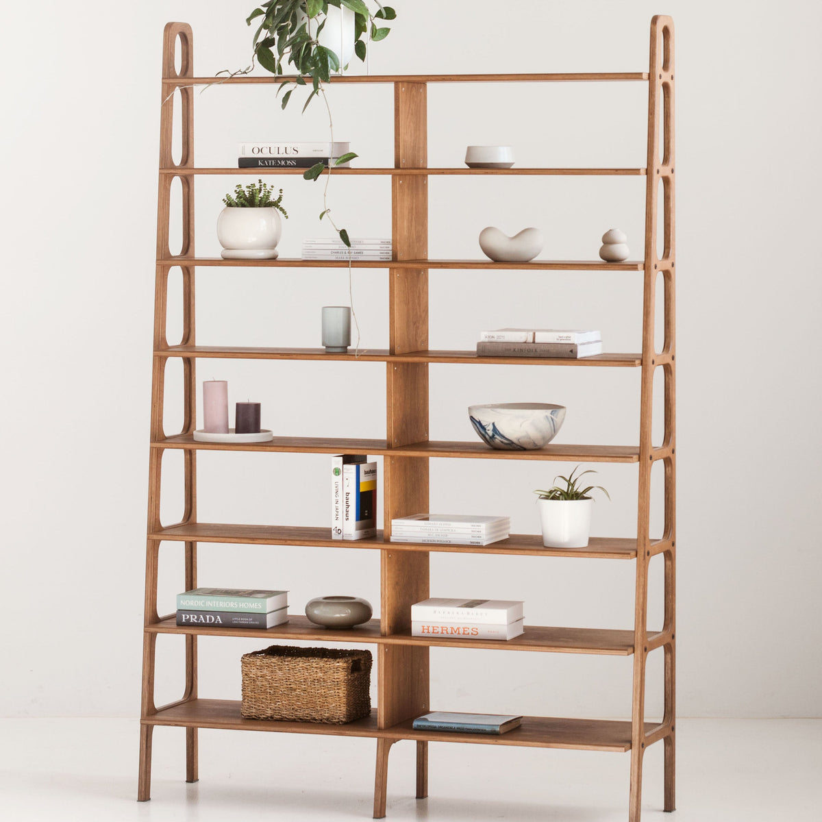 Bookcase Double Maxi Plus with 8 shelves