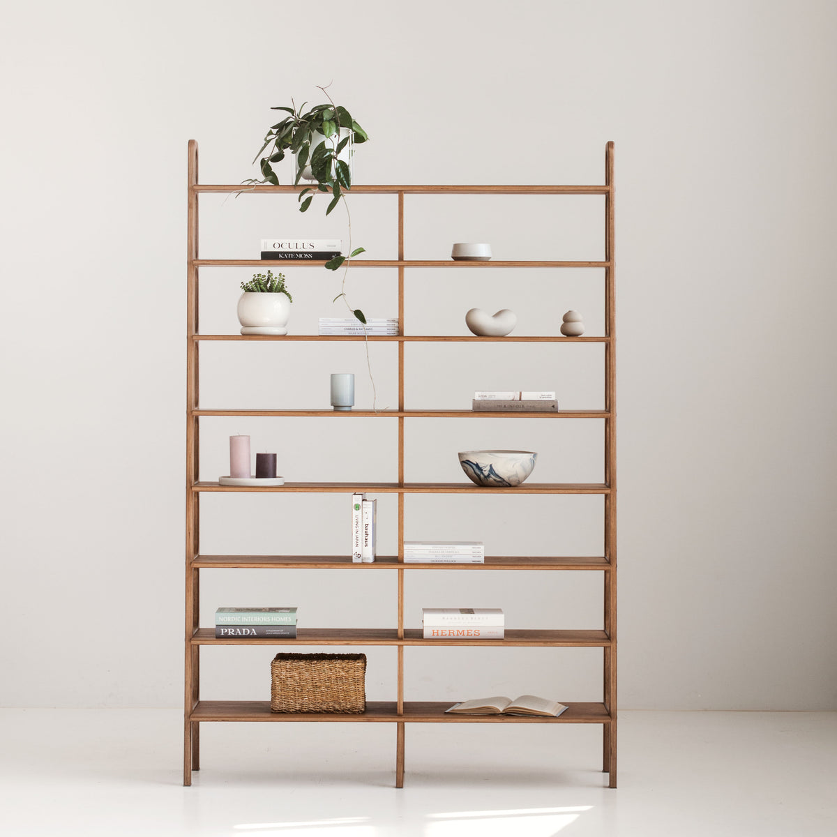 Bookcase Double Maxi Plus with 8 shelves