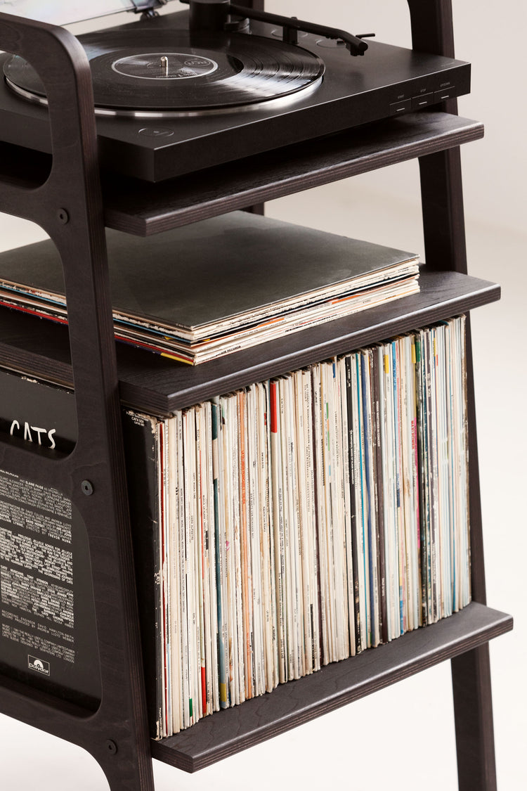 Bücherregal Mini mit Vinyl 
