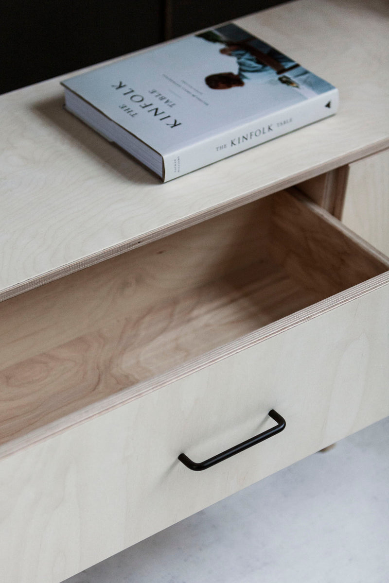 detail-of-drawer-wooden-tv-stand