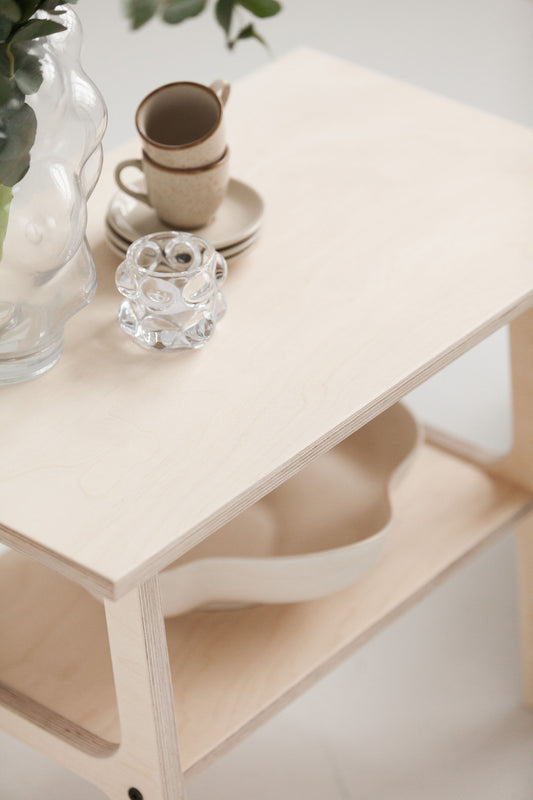 Mid-Century Coffee Table, in birch plywood (view 4)