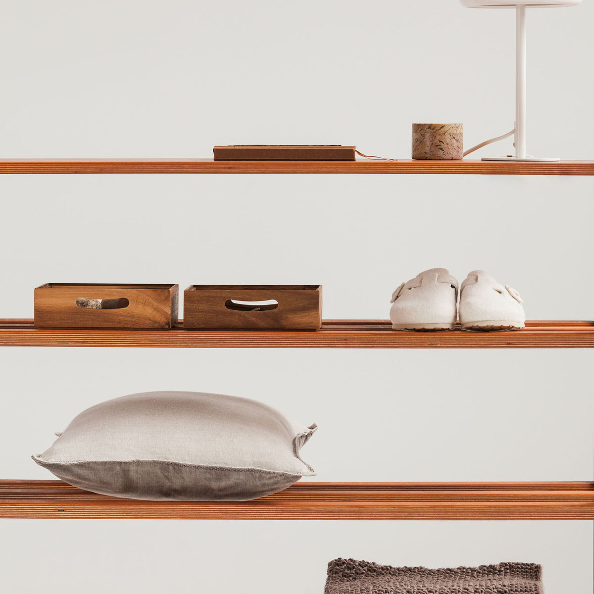 detail-of-teak-mid-century-shoe-bench-entryway-bench
