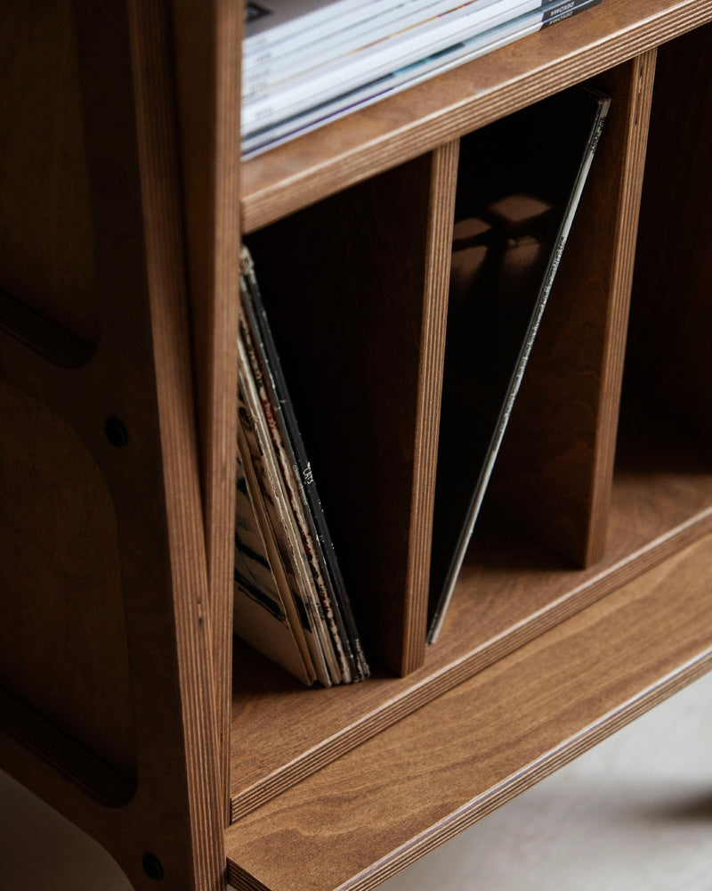 Bookcase Midi with vinyl