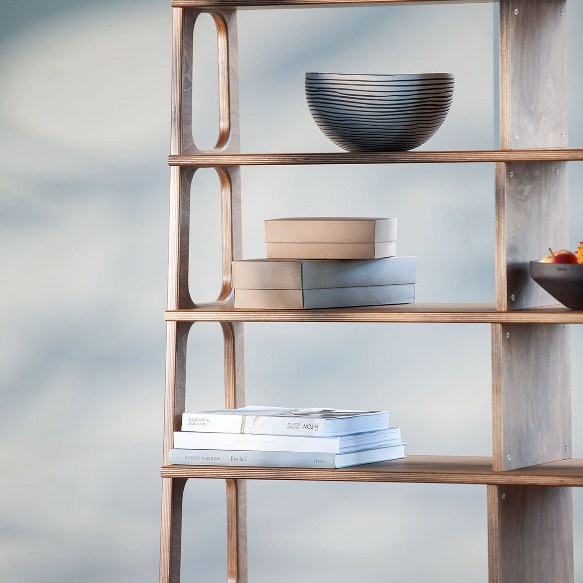 detail-of-walnut-handmade-bookcase-in-mid-century-style