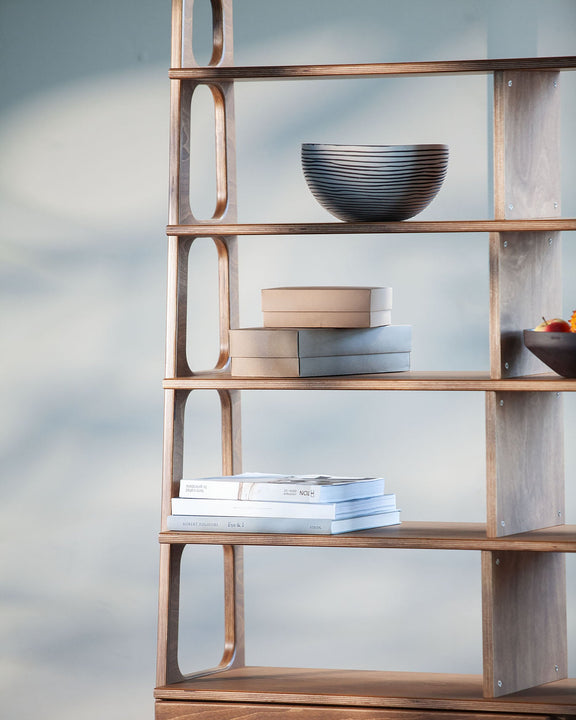 detail-of-walnut-handmade-bookcase-in-mid-century-style
