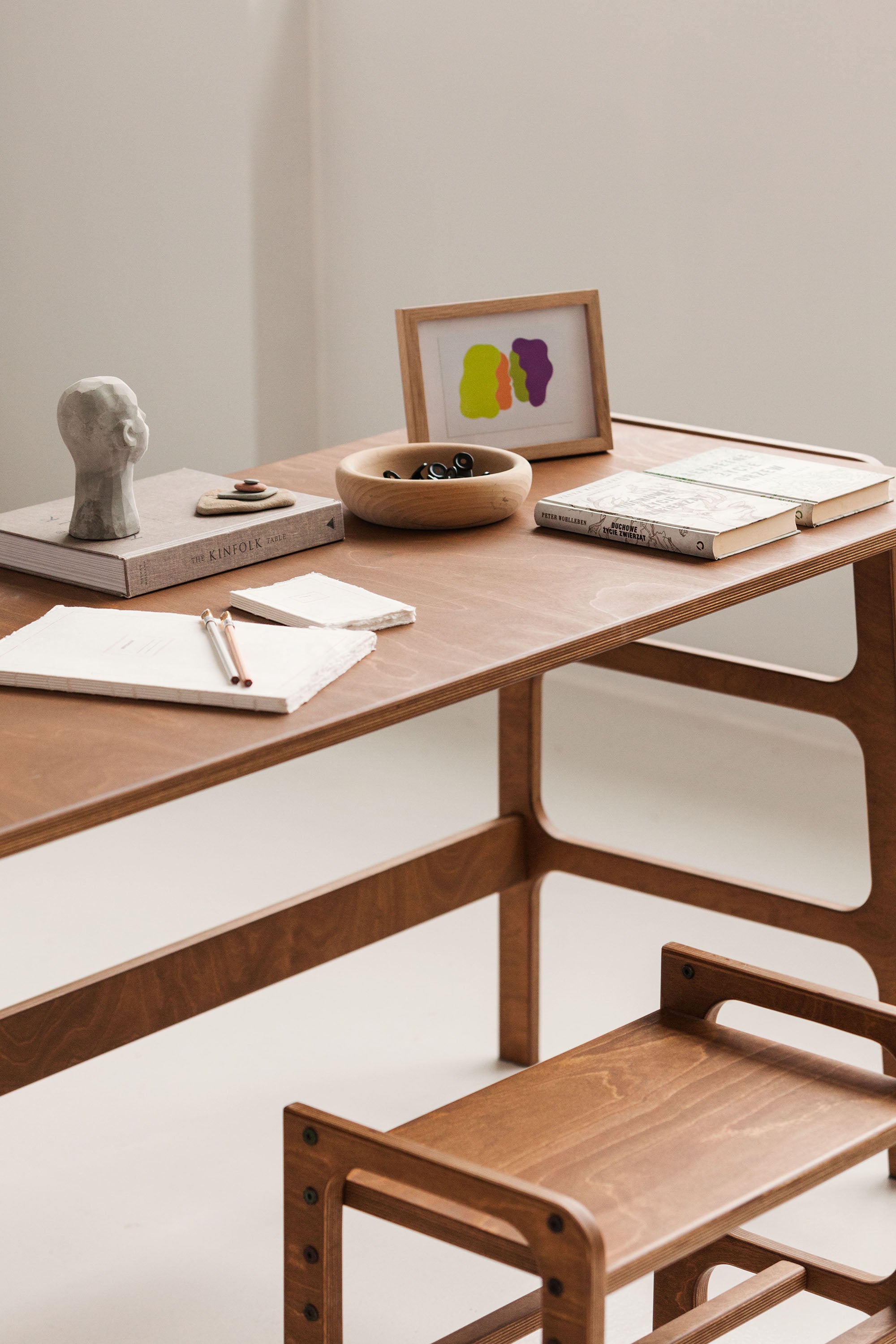 Handcrafted Mid-Century Modern Desk by PWood Pro
