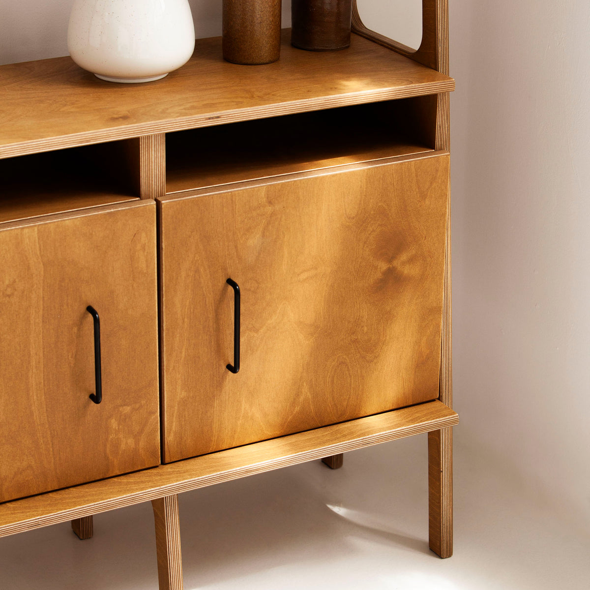 detail-of-wooden-handmade-bookcase-in-mid-century-style