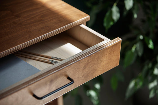 details-wooden-mid-century-desk