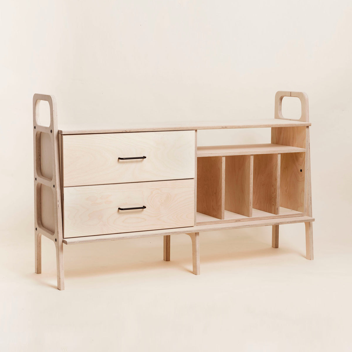 Enfilade vinyle & tiroir · 143 cm
