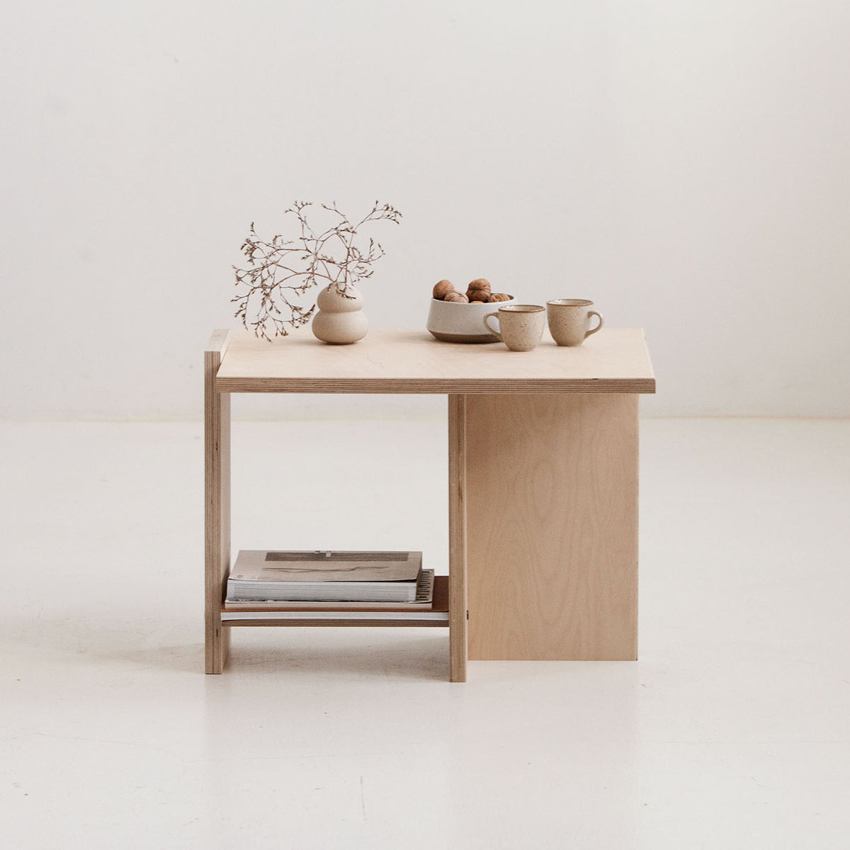 Small Scandinavian coffee table handmade in Europe