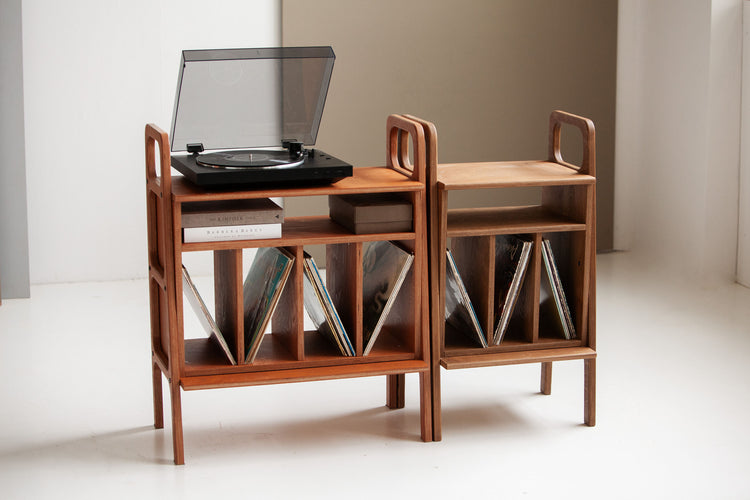 Bücherregal Mini mit Vinyl 