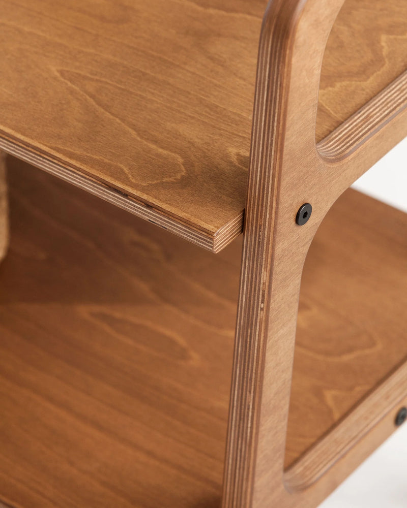 Mid-Century TV Stand · Open