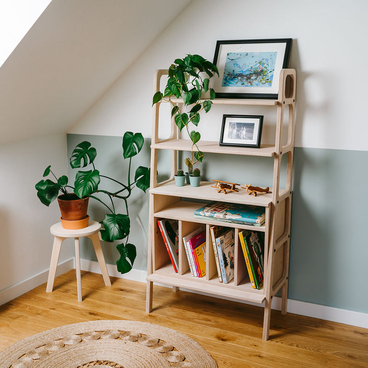 Bookcase Midi with vinyl