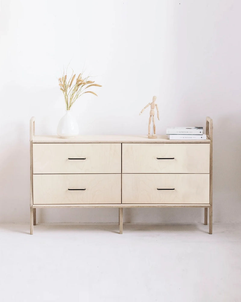 Mid-Century Credenza · All Drawers · 143 cm