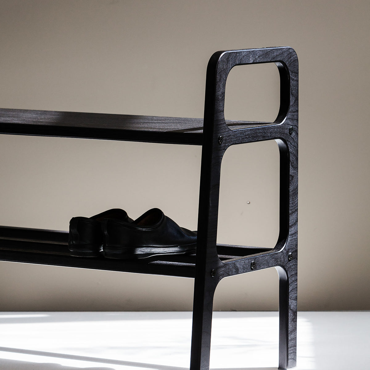 mid-century-bench-plywood-bench-black