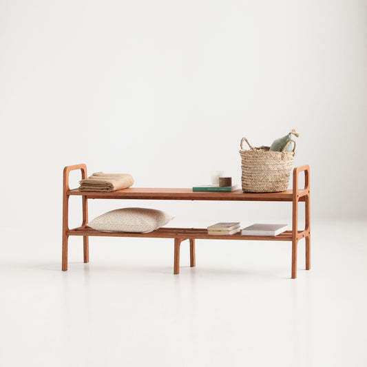 mid-century-modenr-wooden-bench-with-light-background