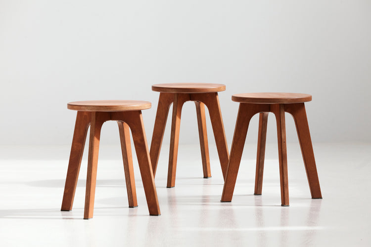 mid-century-modern-stool-natural-wooden