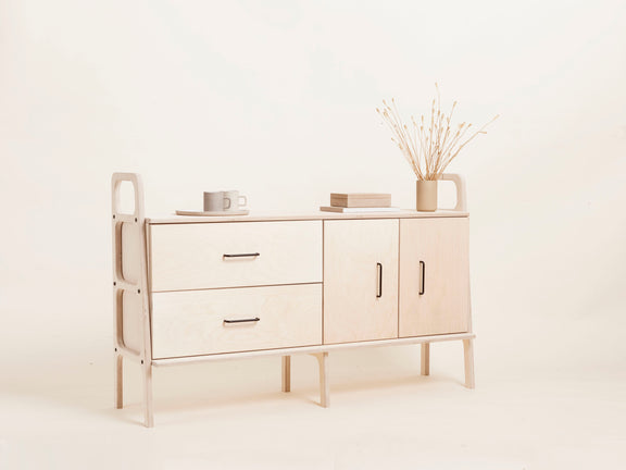mid-century-modern-wooden-sideboard-with-drawers