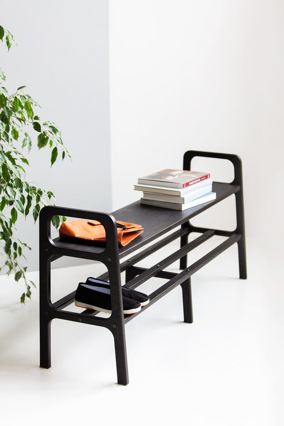 mid-century-modern-woodenbench-in-light-background