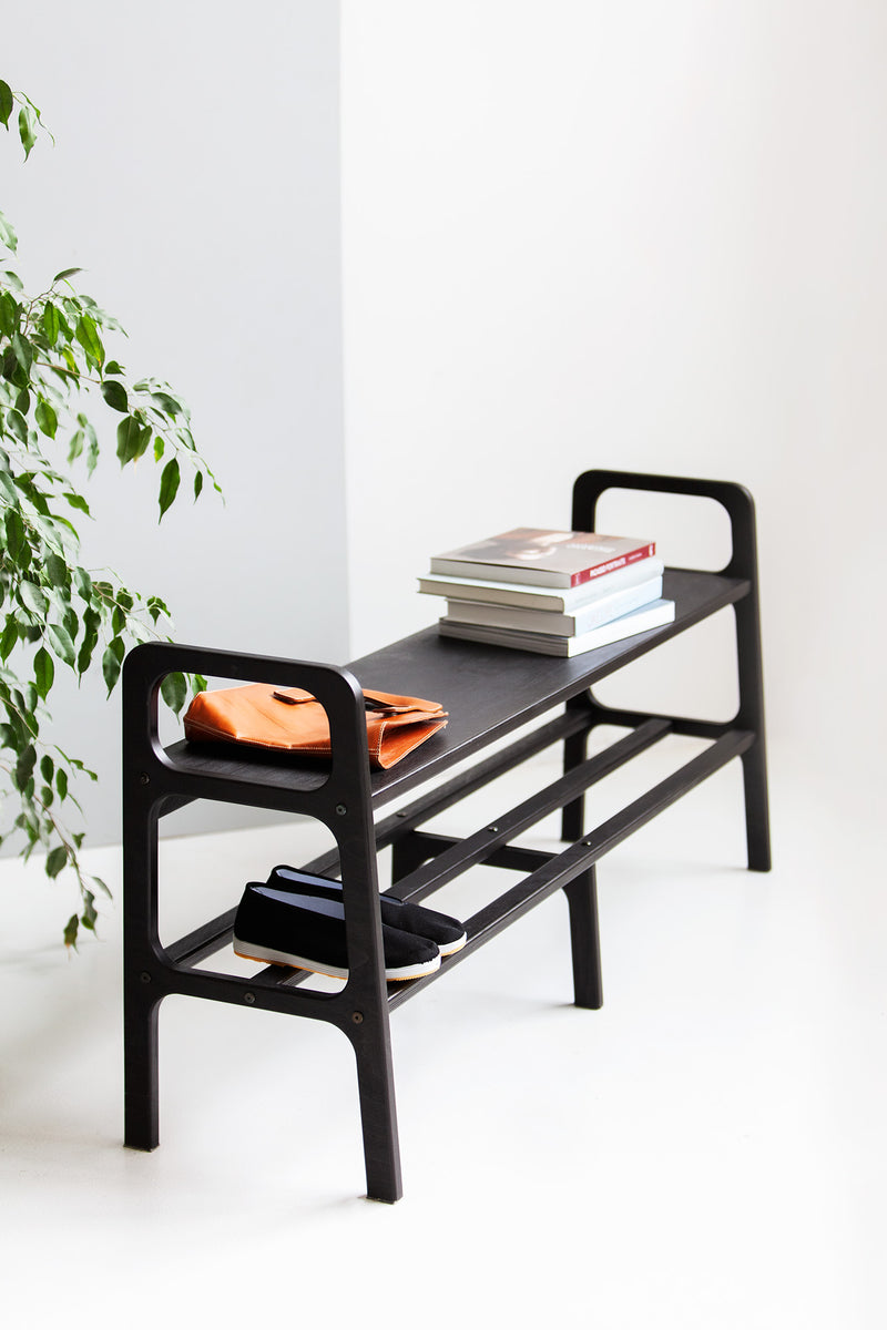 mid-century-modern-woodenbench-in-light-background