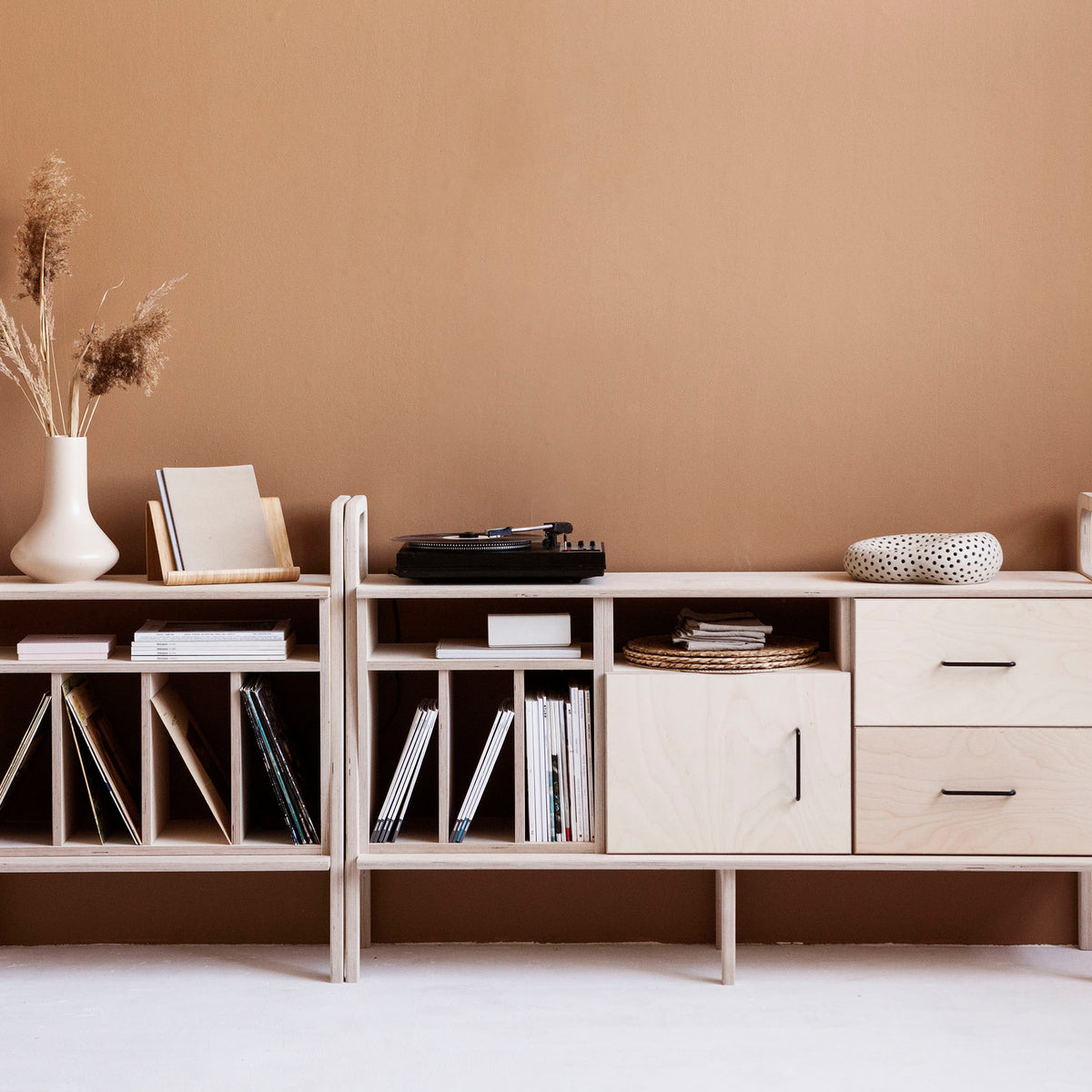 mid-century-sideboard-with-vinyl-shelf