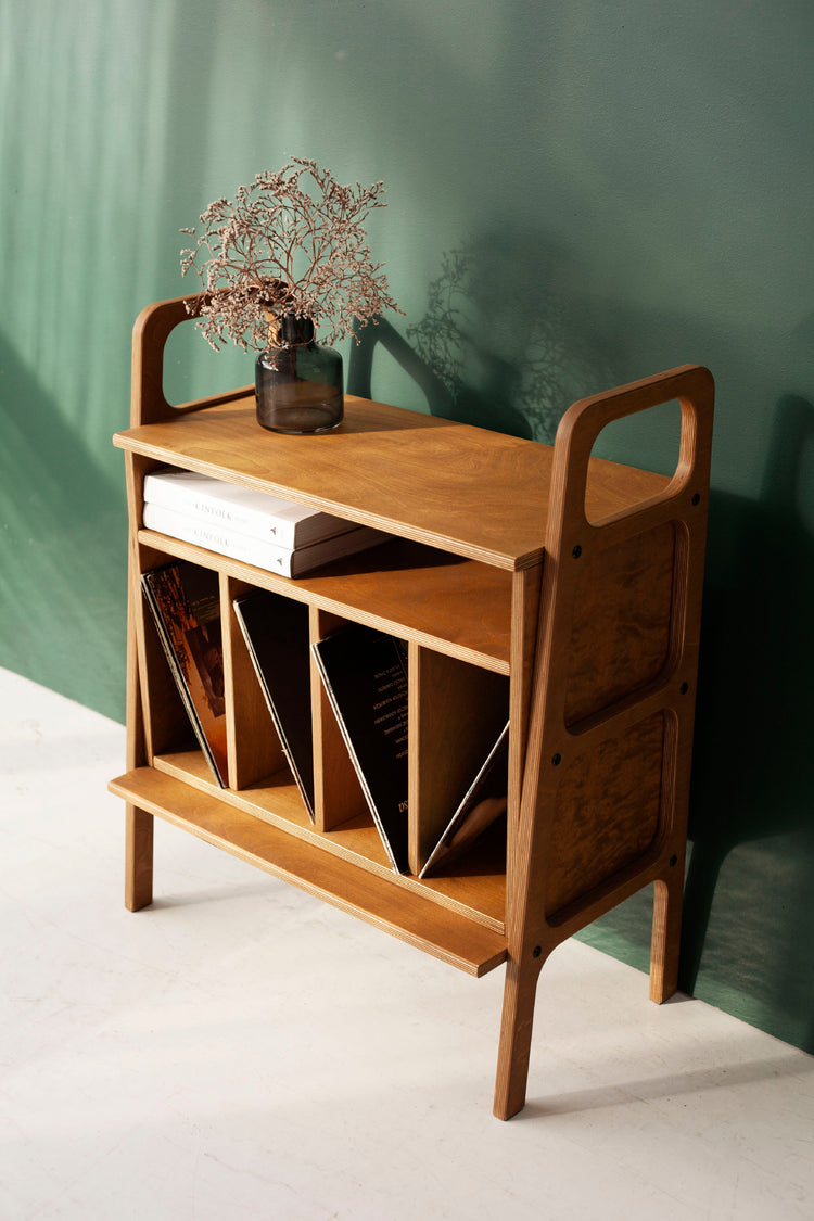 minimalist-mid-century-vinyl-storage-shelf-wooden-design