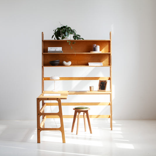 Bookshelf L-Shape Desk