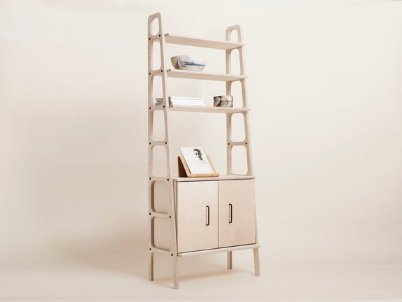 natural-mid-century-wooden-bookcase-with-cabinet
