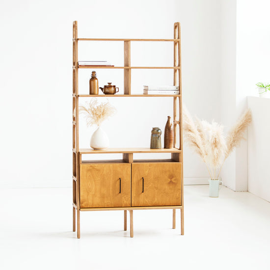     oak-handmade-bookcase-in-mid-century-style