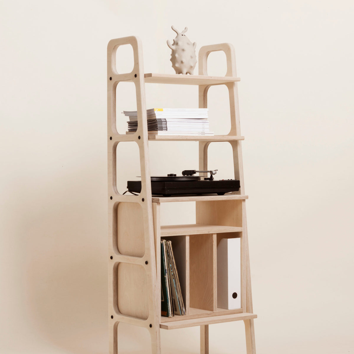 Bookcase Midi with vinyl