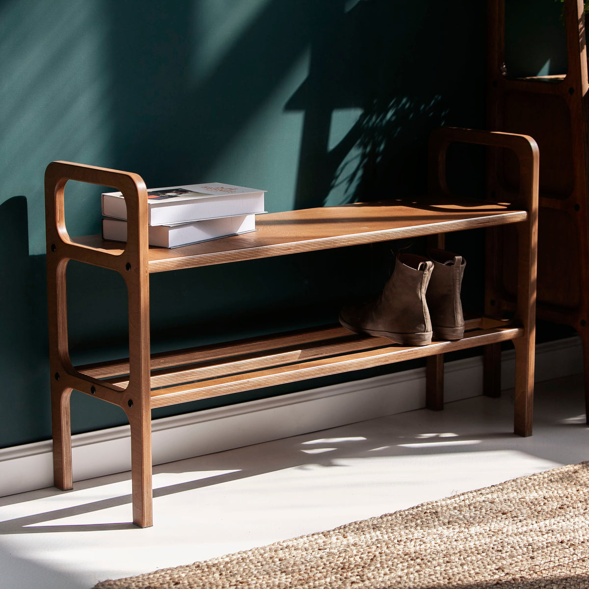 Bench with straight legs
