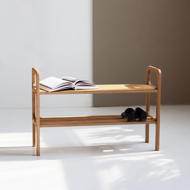 Bench with straight legs
