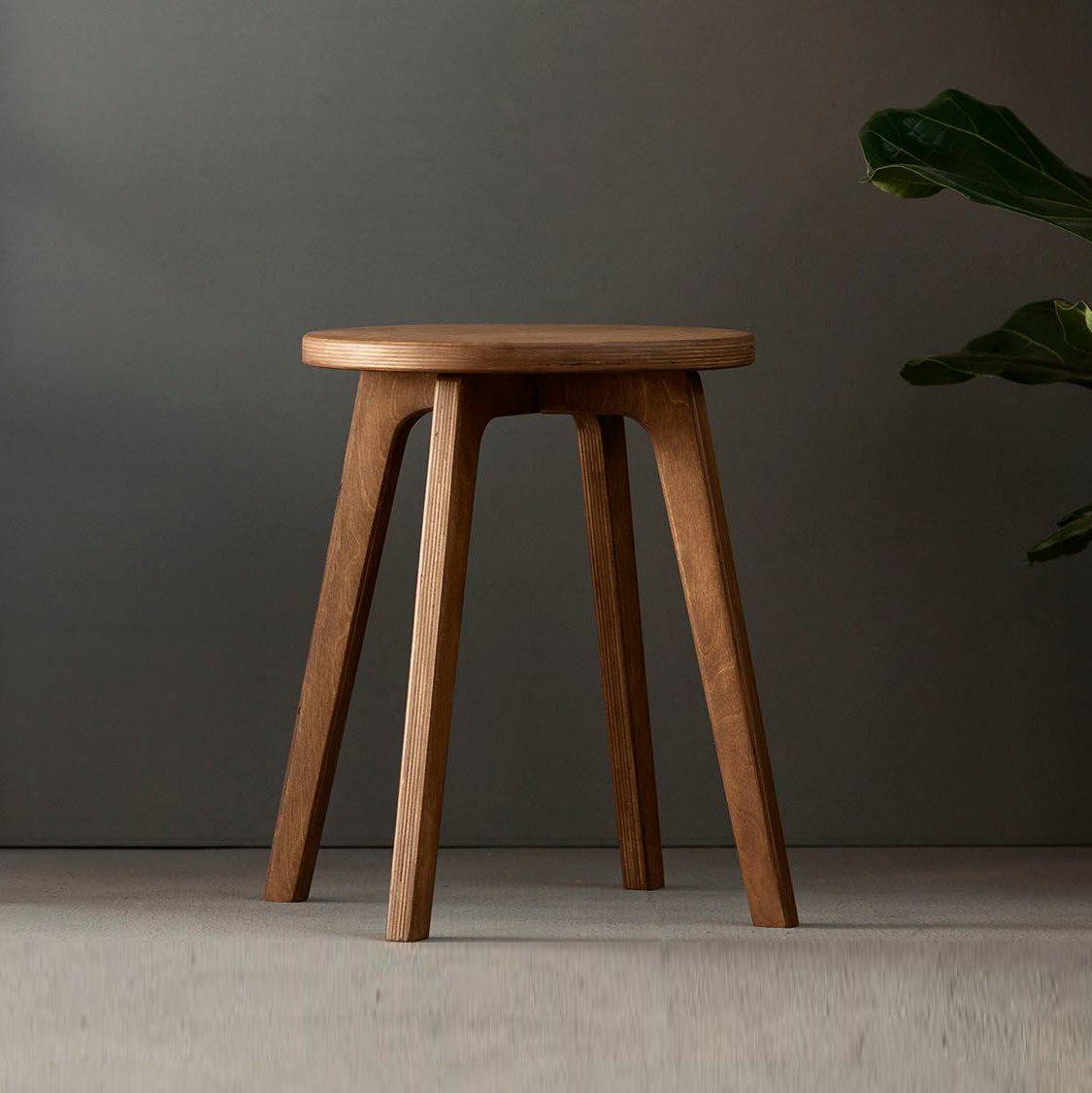 Small Wooden Stool: Timeless Mid-Century Elegance
