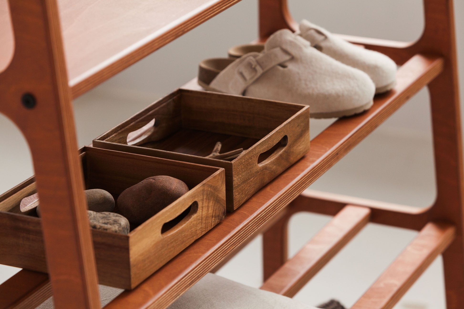 Mid Century Entry Rack Shoe Rack Storage Bench Mid Century Modern Yamazaki Reputable West